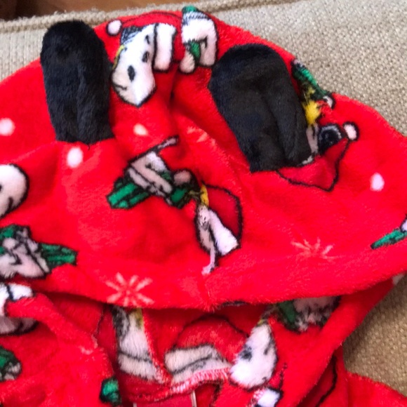 Peanuts Pajamas Peanuts Snoopy Christmas Robe Wattached Sashhood